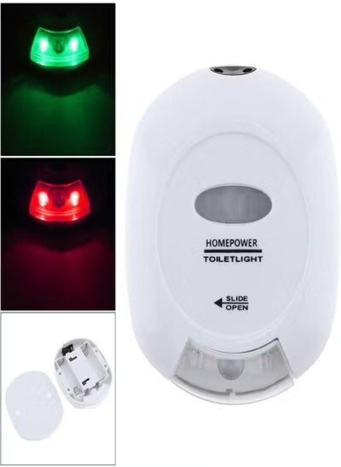 Radiotronics Motion Activated Toilet Night Light, Auto Motion Sensor Toilet Seat Night Light Bathroom Nightlight with Red and Green Light