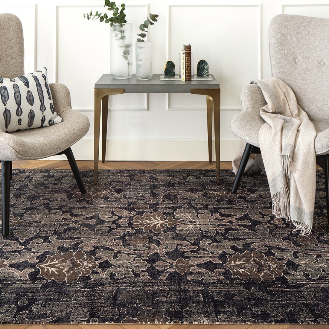 Daisy Granite 3268F 315 x 225 cm Carpet Knot Home Designer Rug for Bedroom Living Dining Room Office Soft Non-slip Area Textile Decor