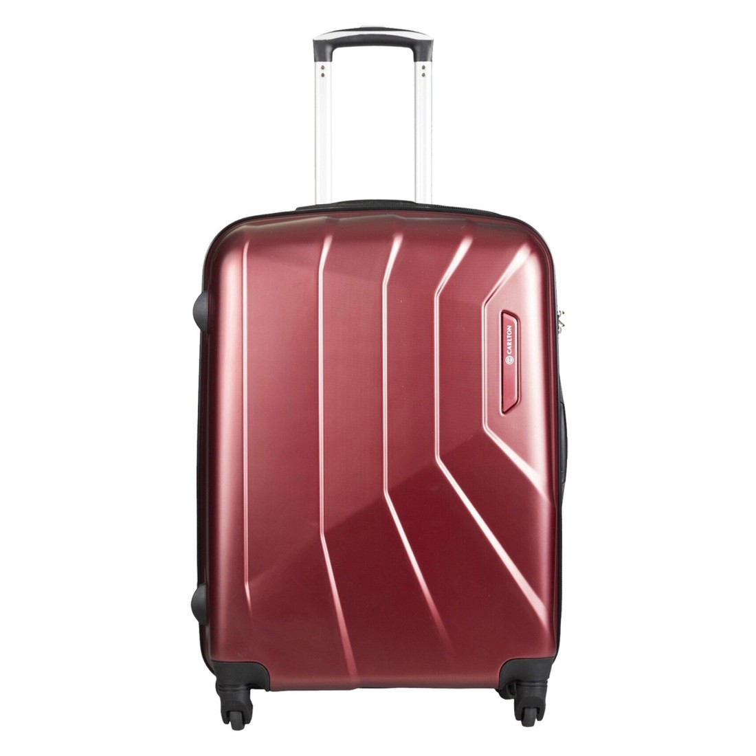 Carlton Padington 4 Wheel Hard Casing Medium Luggage Trolley 68cm Red