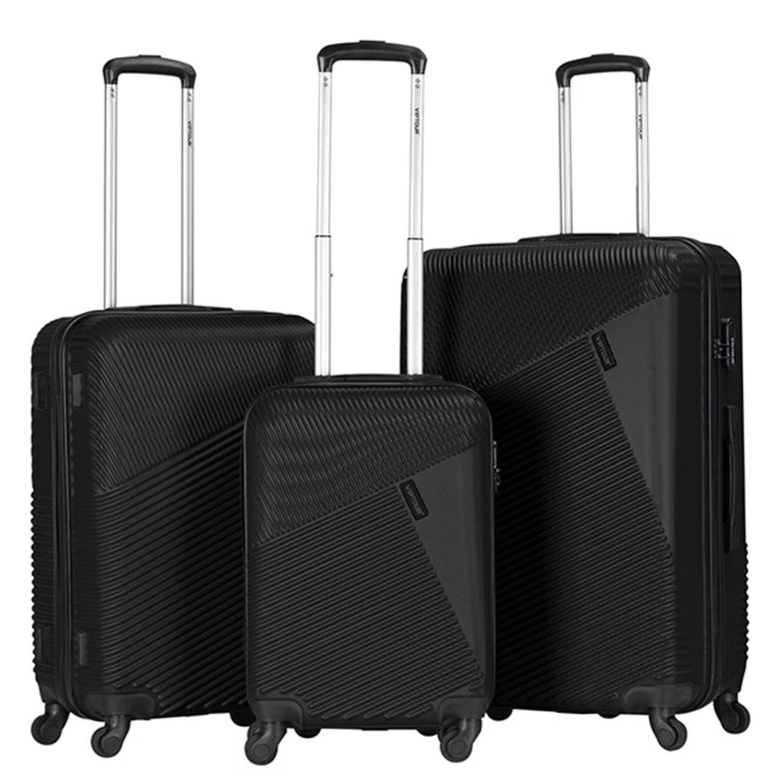 VIPTOUR ABS Hardside 3Pcs Trolley Luggage Set Spinner Wheels With Number Lock 20/24/28 Inches