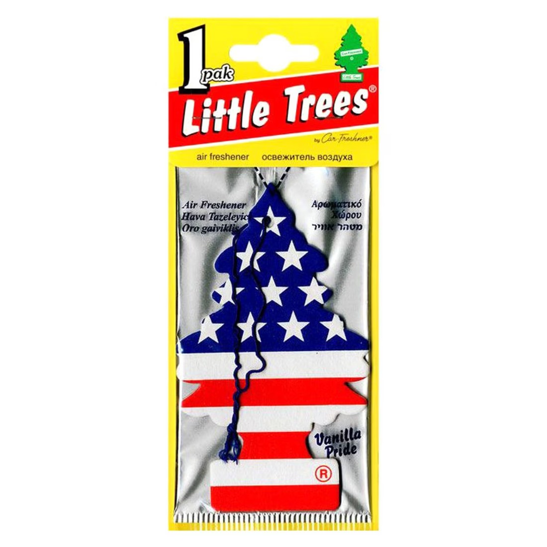 Little Trees Hanging Car Air Freshener Vanilla Pride Multicolour