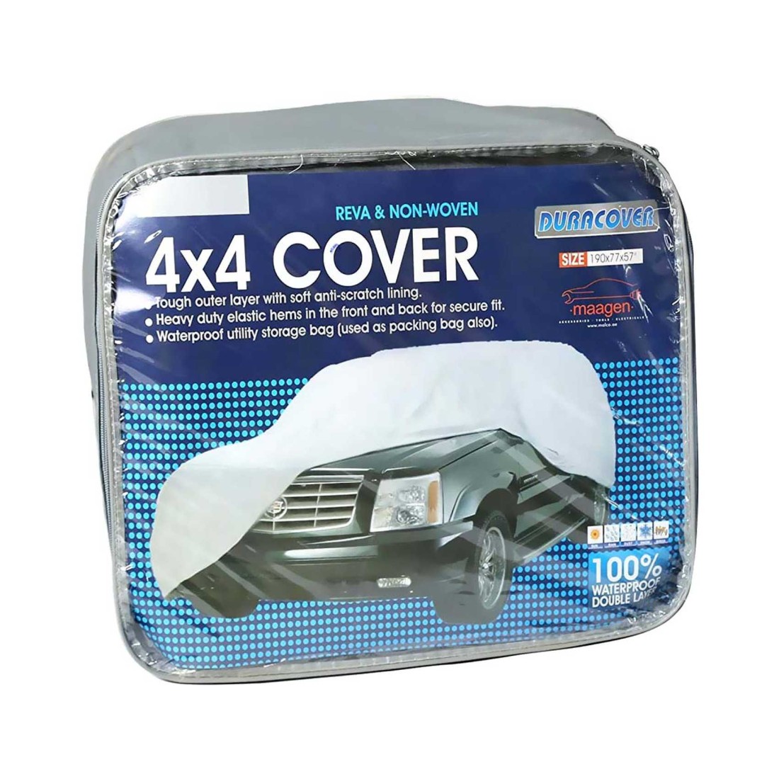 Mageen Duracover Waterproof Car Cover Grey 190x77x57cm