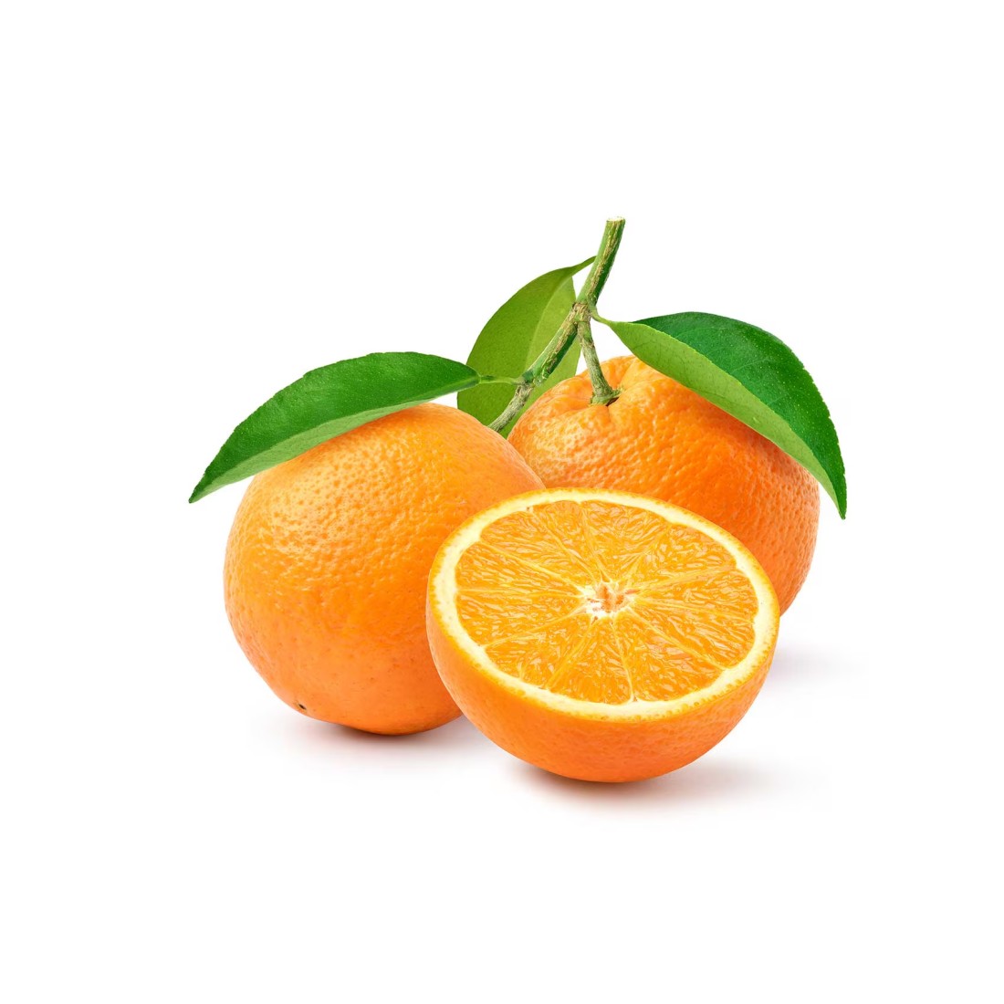 Orange With Leaves