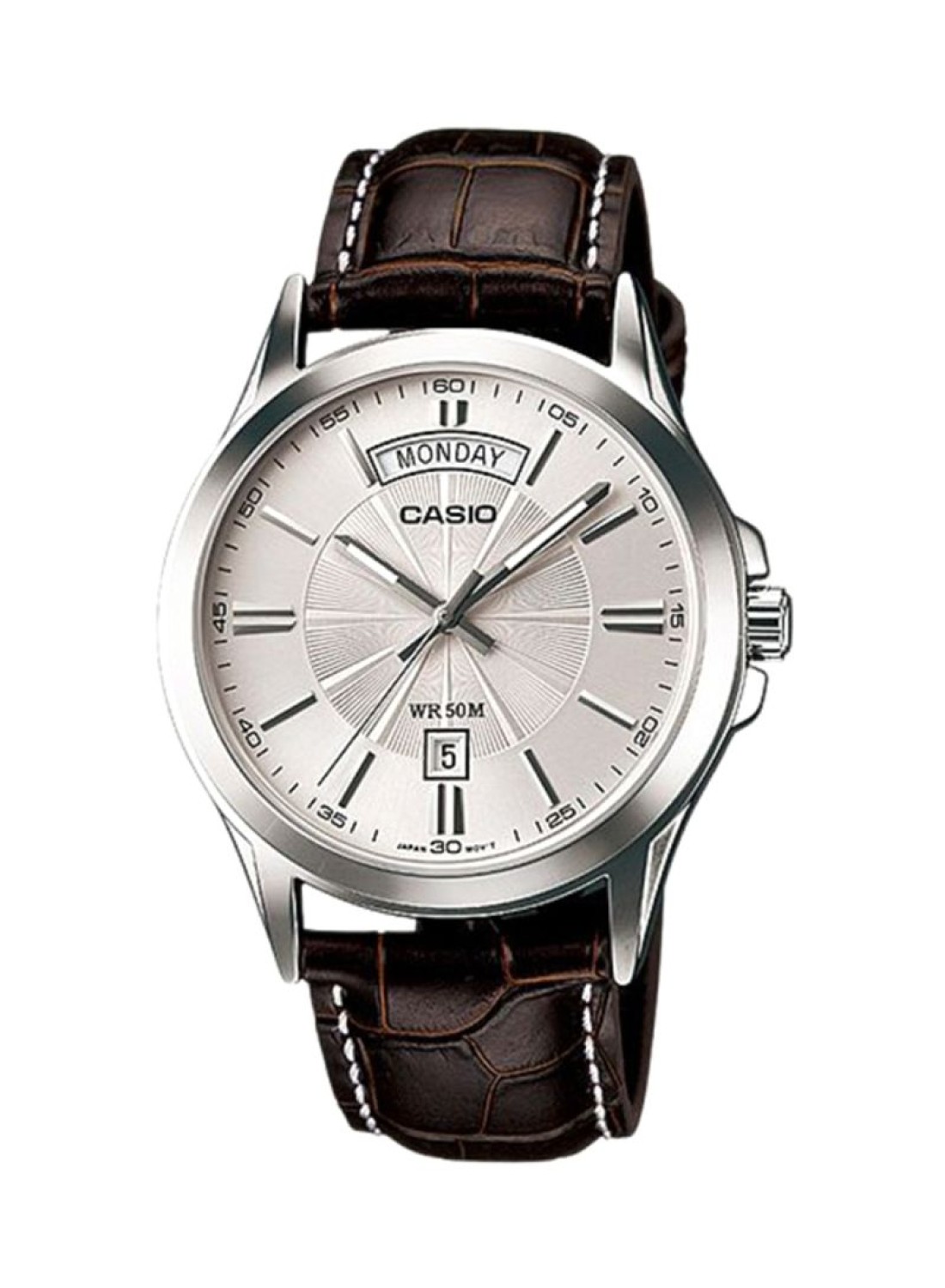 Casio - Men&#39;s Leather Analog Watch MTP 1381L-7A