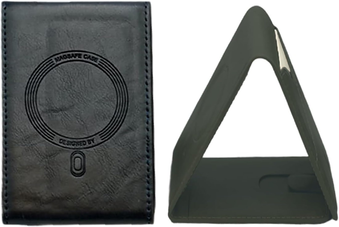 Limitless Magnetic Wallet & Stand for iPhone, 4 Slot Leather Card Holder, Dark Brown
