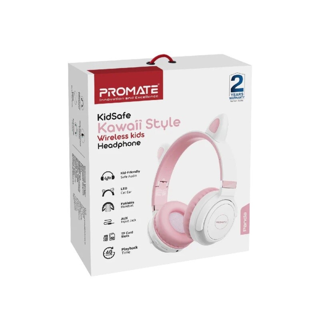 سماعة رأس لاسلكية للأطفال على طراز Kawaii من KidSafe