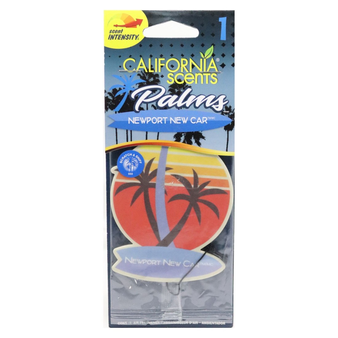 California Scents Newport New Car Palms Air Freshener Multicolour