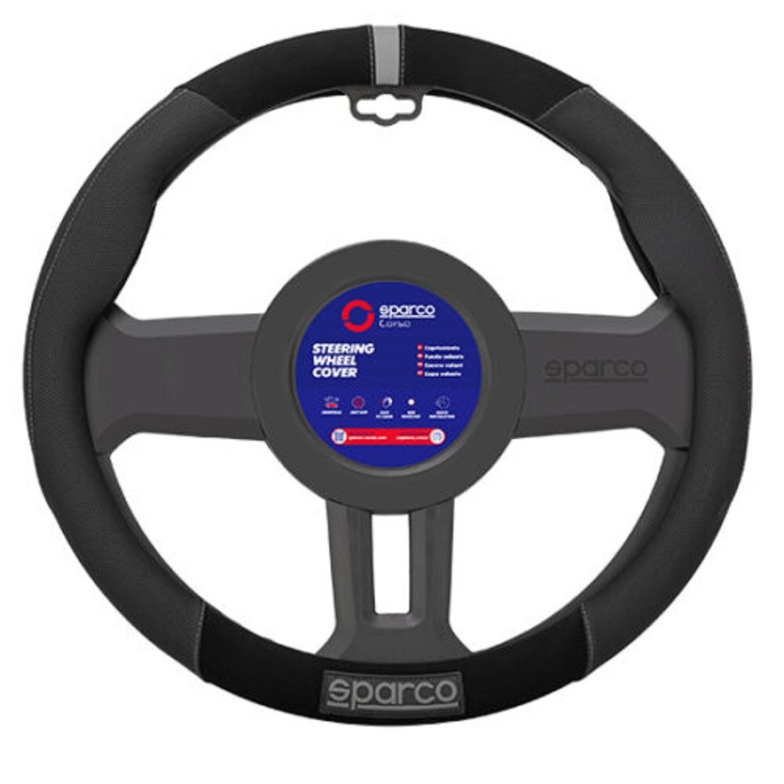 Sparco Steering Wheel Cover 38*8.2CM Grey