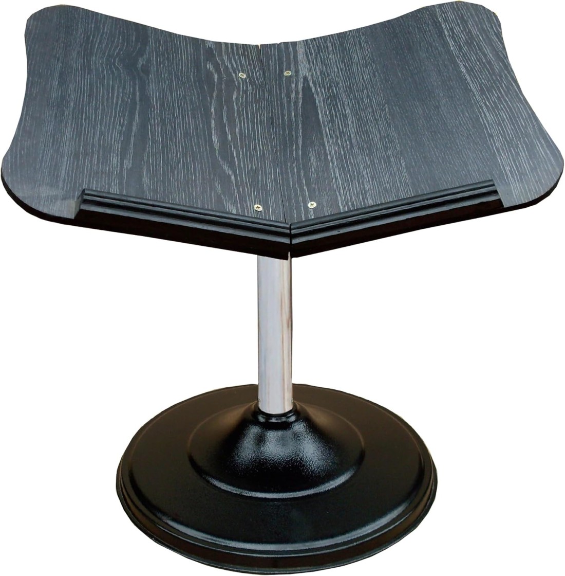 Metal Quran stand with wooden head Small black