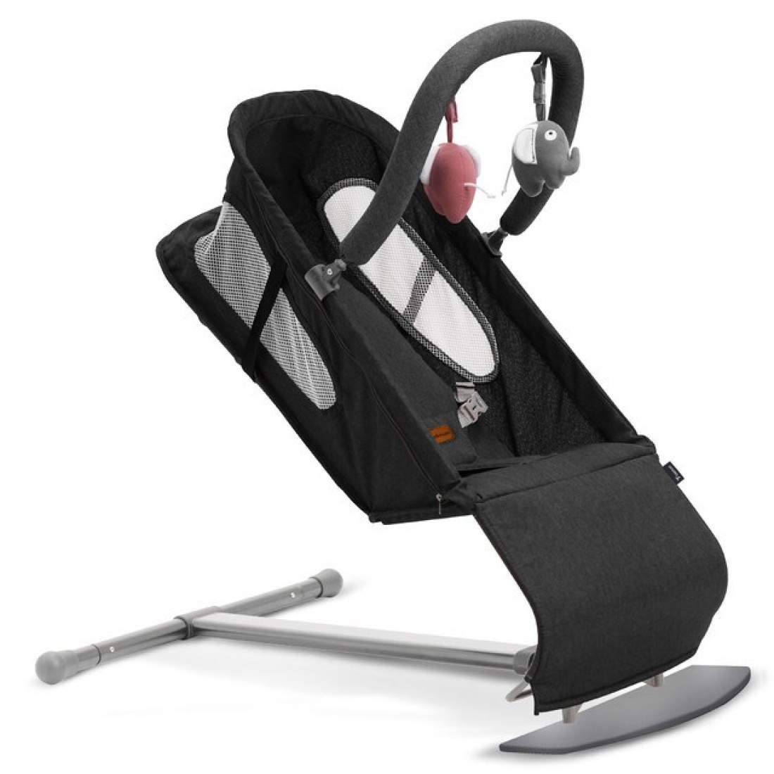 TEKNUM Baby Bouncer / Recliner Seat w/ Grab Toys - Black