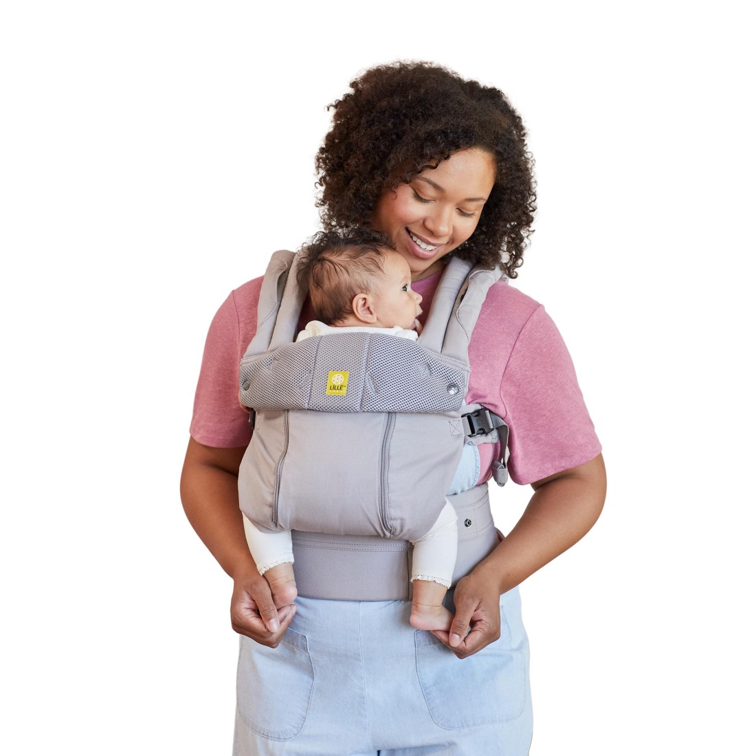 LLLbaby Complete All Seasons Ergonomic 6in1 Baby Carrier Newborn to Toddler with Lumbar Support for Children 745 Pounds 360 Degree Baby Wearing Inward Outward Facing Stone