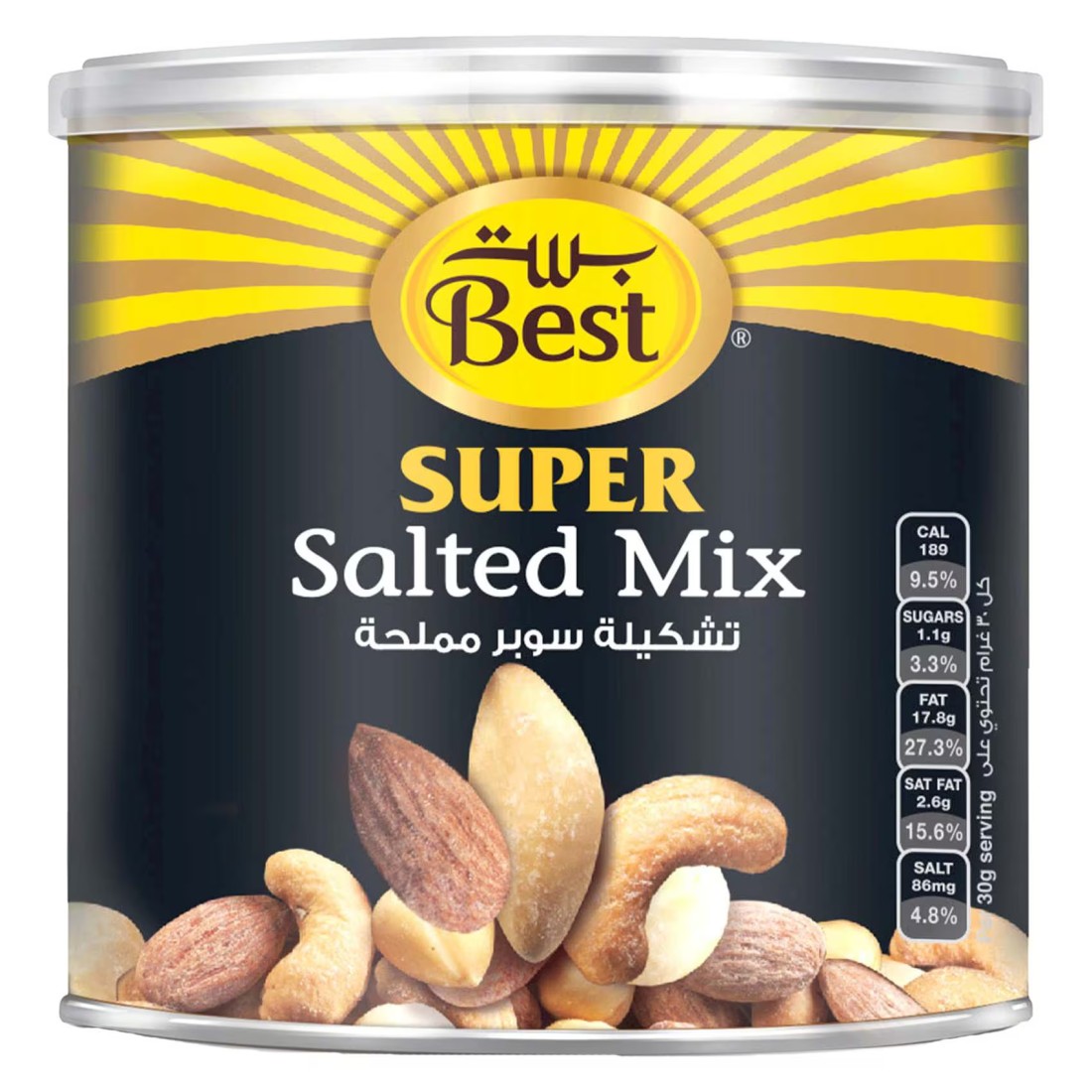 بست سوبر مزيج مكسرات مملح ، 200 غرام