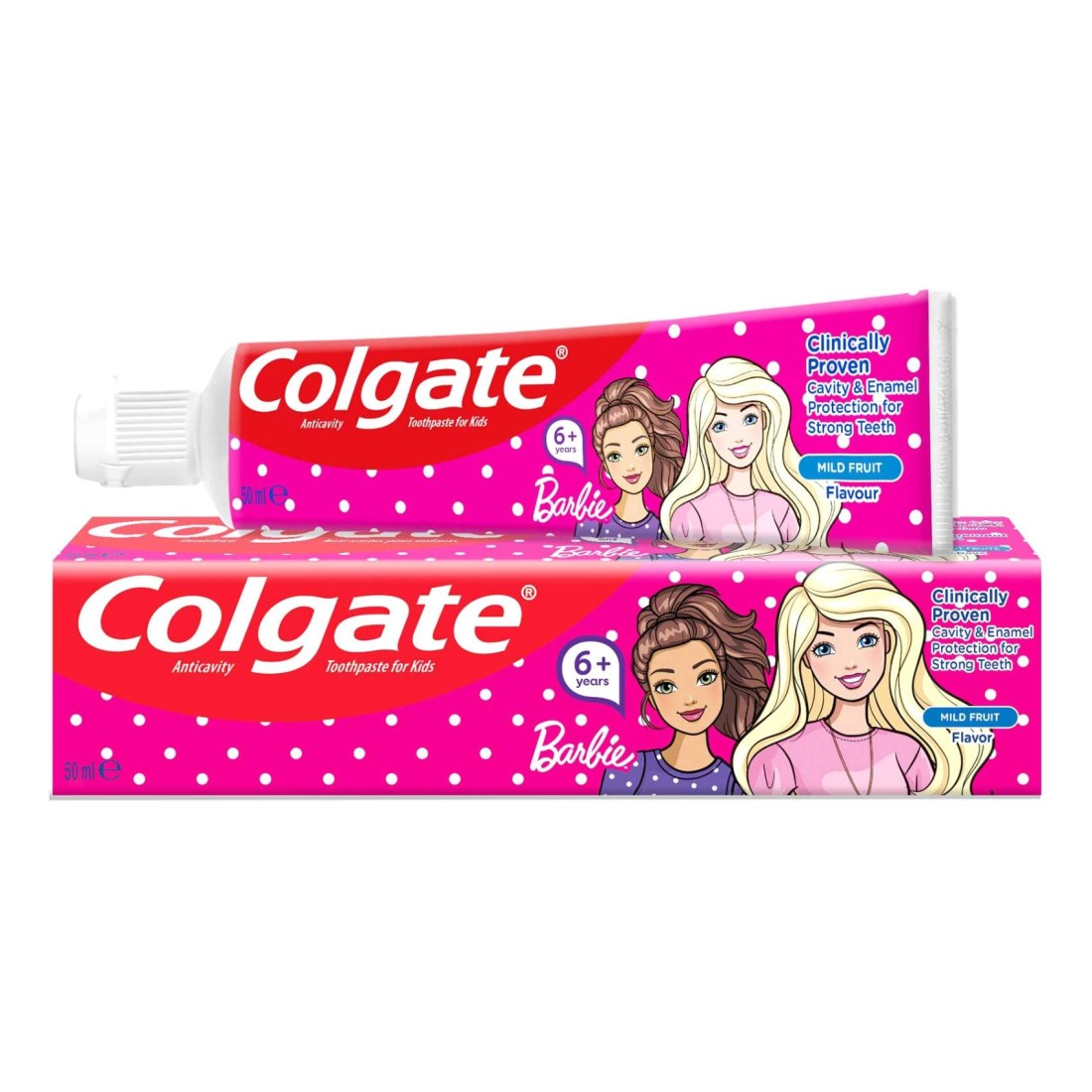 Colgate Kids Fluoride Toothpaste Girls 6+ Barbie 50ml