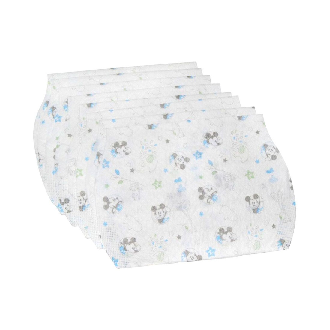 Disney Mickey Printed Disposable Baby Bib White 8 PCS