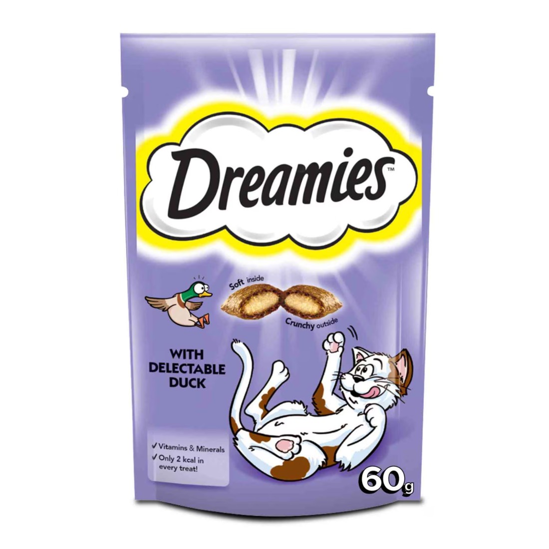 Dreamies Cat Treats with Delectable Duck 60g