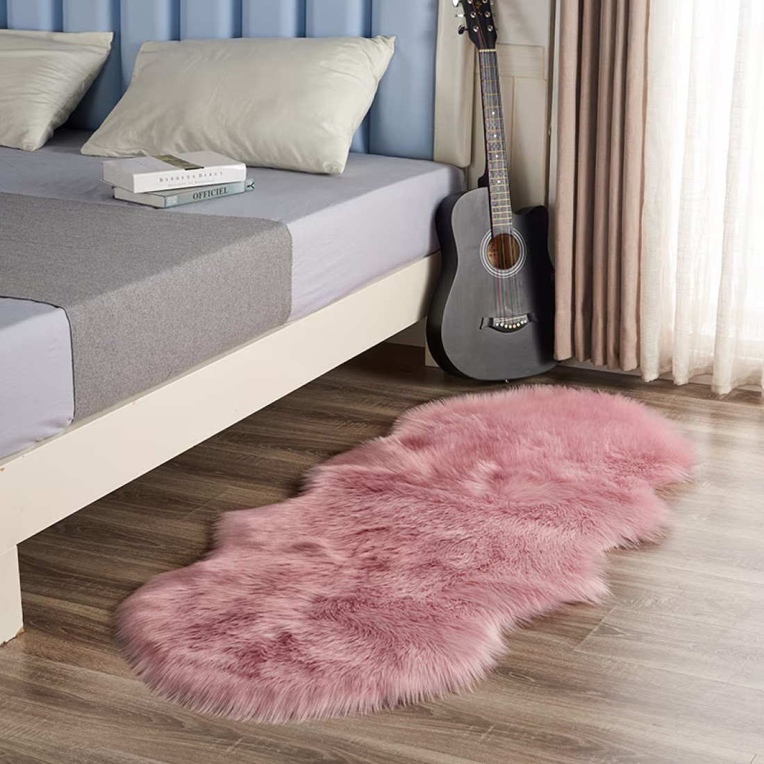 Super Soft Rabbit Fur Living Room Carpet Can Be Use As Area Rug Also With Anti Slip Bottom (Size 60×150CM)