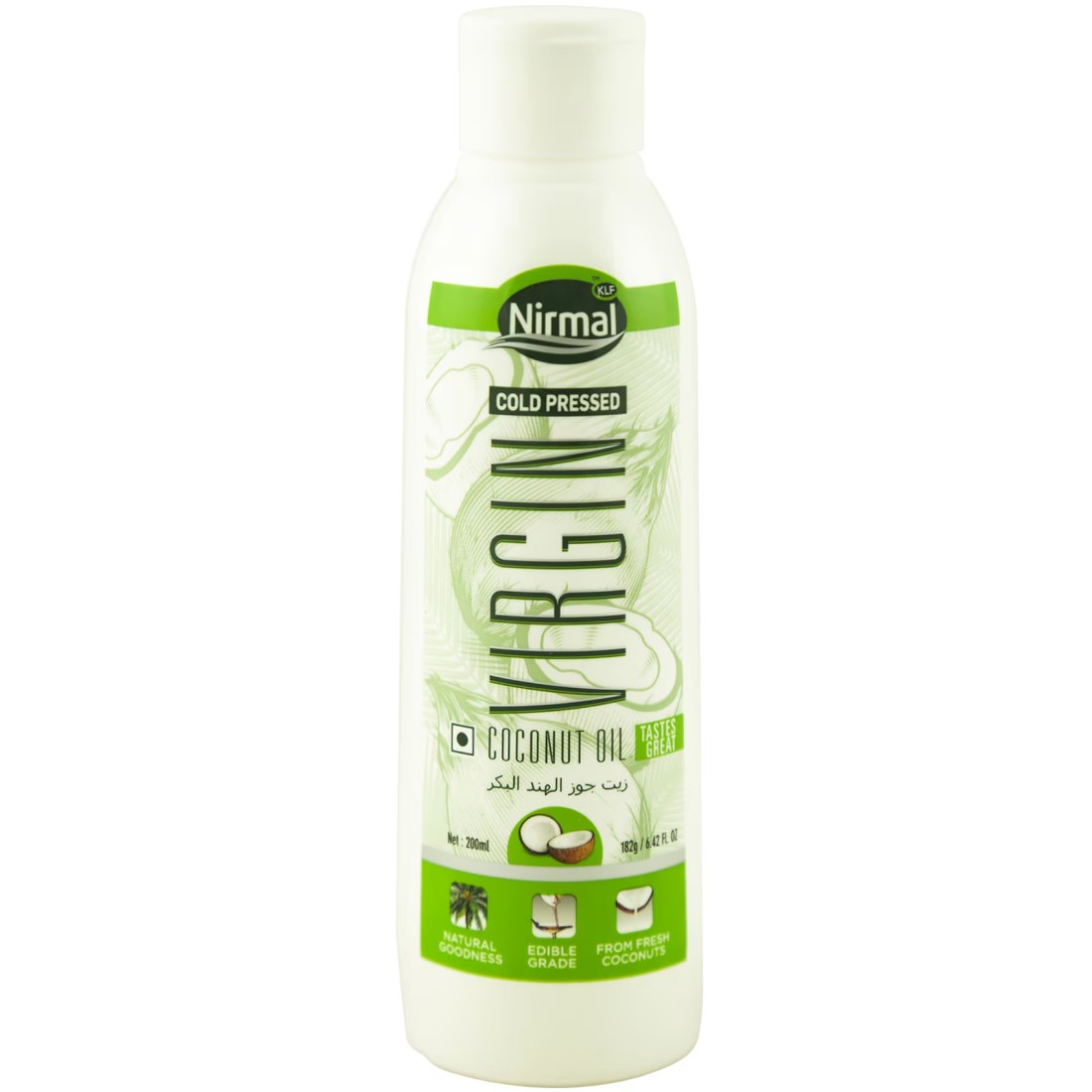 KLF Nirmal Cold Pressed Virgin Coconut Oil, 200ml