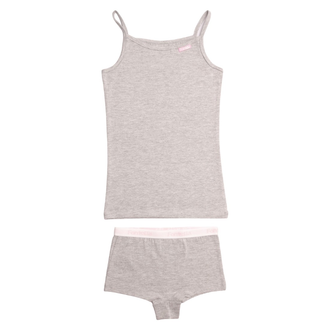 Fontella Cotton Underwear Set for Girl 901012 Ash Grey 12 Years