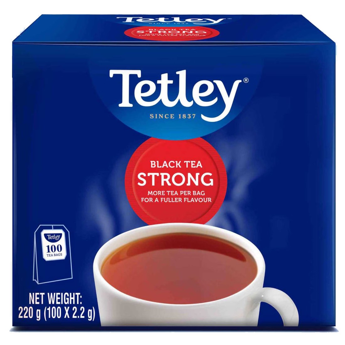 Tetley Strong Black Tea Bags 100 Tea Bags