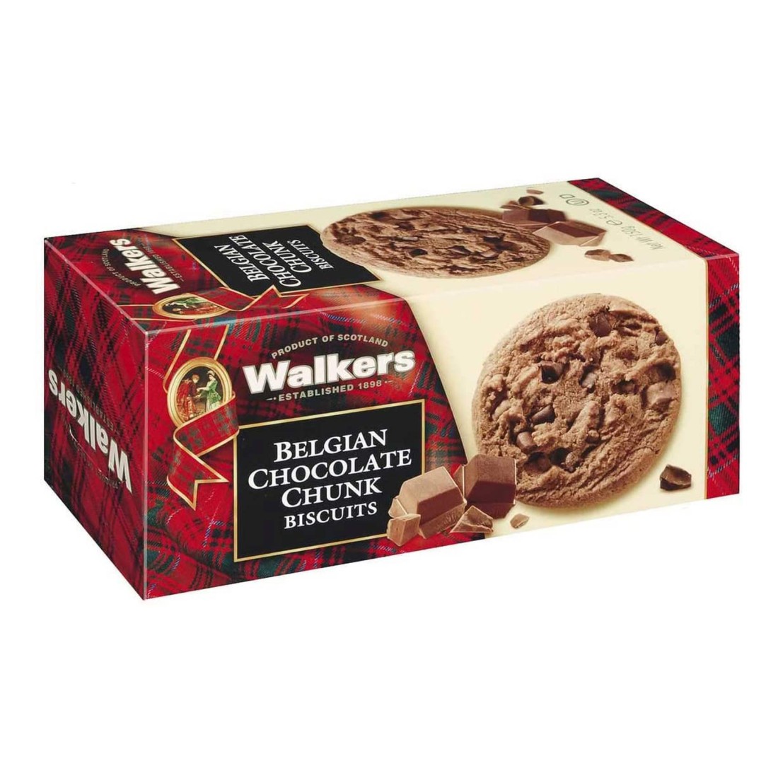 Walker&#39;s Belgian Chocolate Chunk Biscuits, 150g