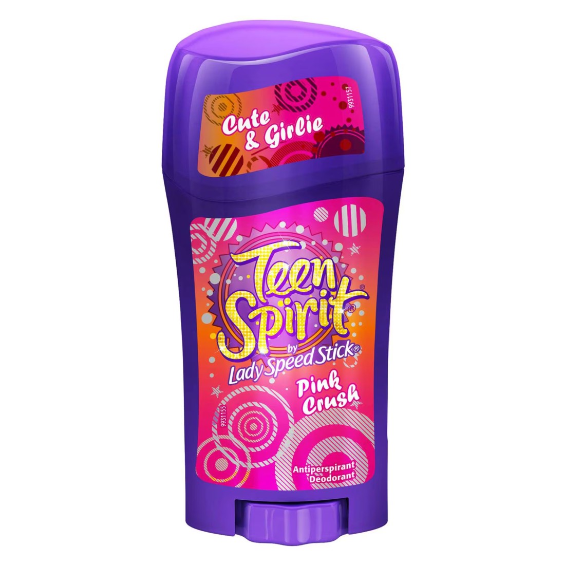 Lady Speed Stick Purple Cute And Girlie Teen Spirit Pink Crush Antiperspirant Deodorant 65g