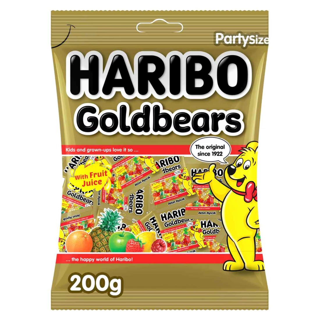 Haribo Mini Gold Bears Maxi Bag Candy, 200g
