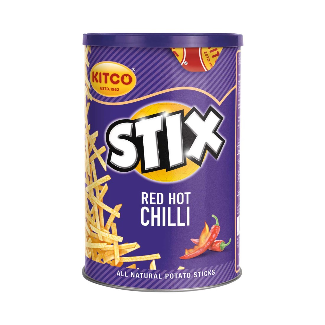 Kitco Stix Red Hot Chilli Potato Sticks, 45g
