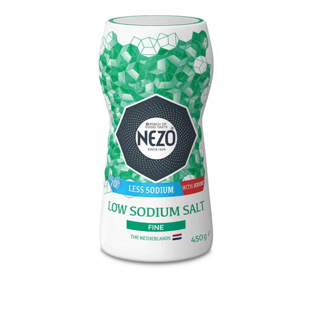 Nezo Fine Iodized Low Sodium Salt, 450g
