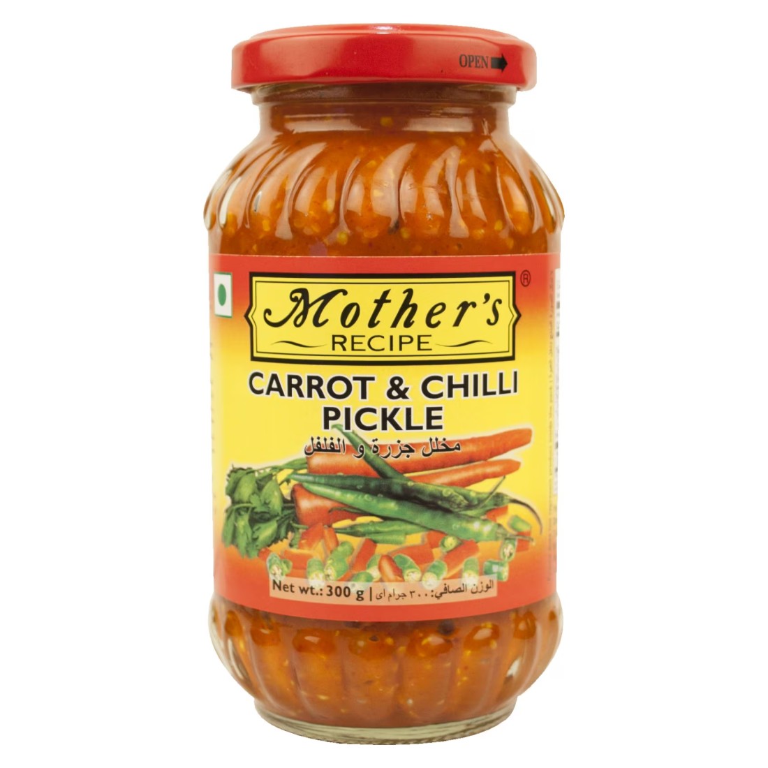 Mother&#39;s Recipe Carrot and Chilli Pickle Achar, 300g