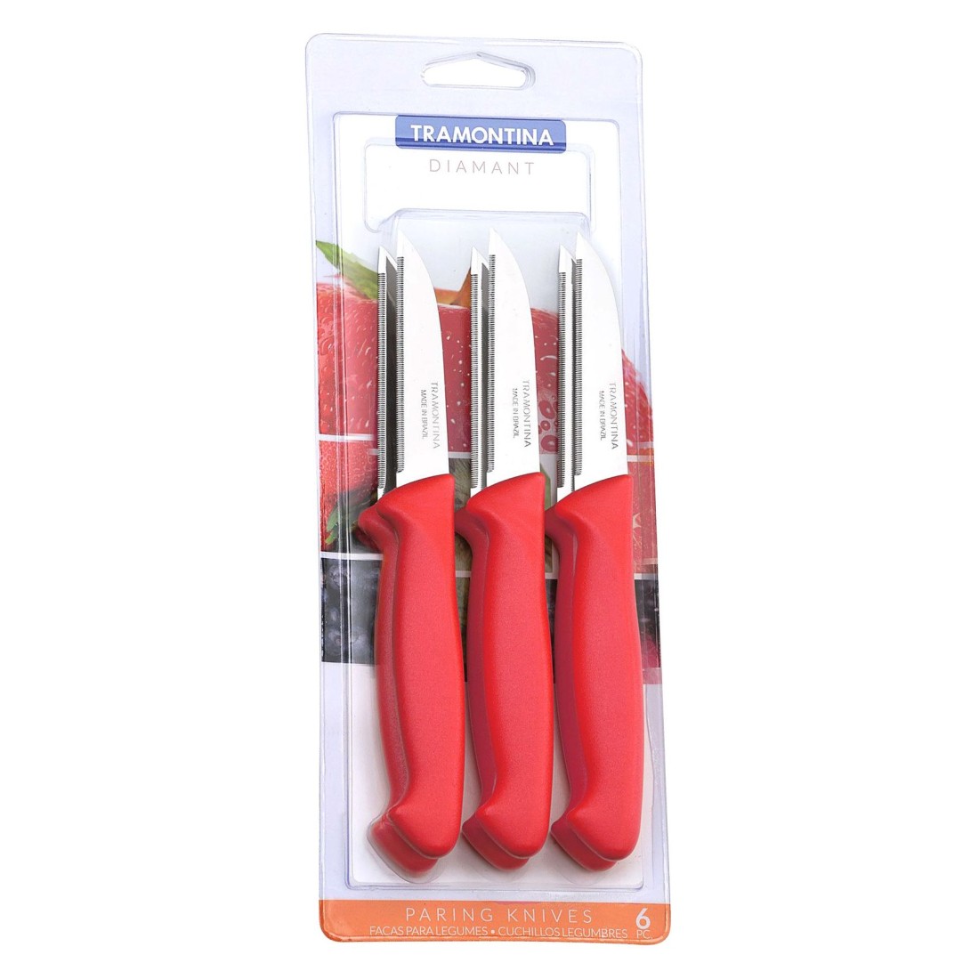 Tramontina Diamant Paring Knives Multicolour 30cm Pack of 6