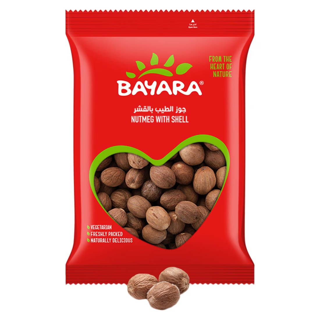 Bayara Nutmeg with Shell, 200g