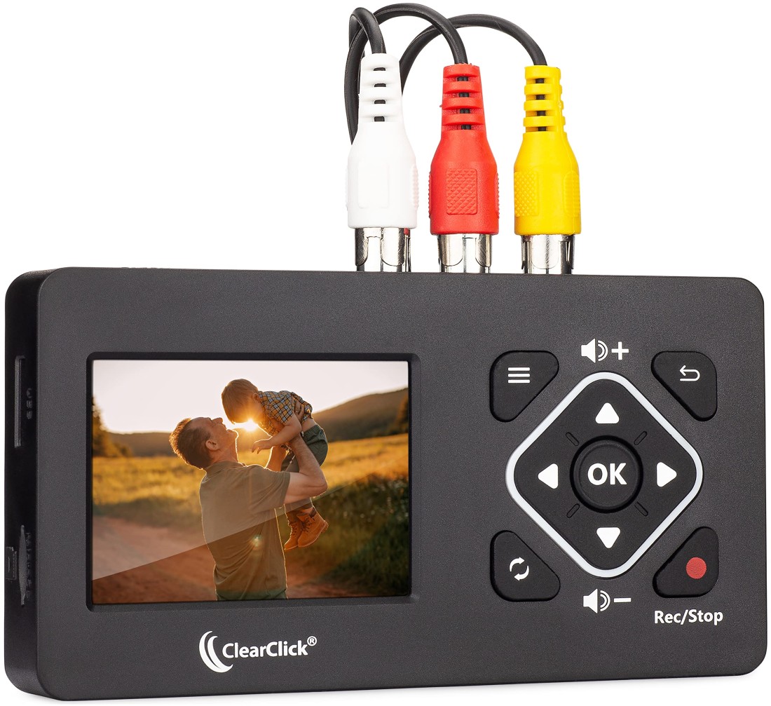 ClearClick Video to Digital Converter 2.0 (Second Generation) Mini Edition - Record Video from VCR&#39;s, VHS Tapes, AV, RCA, Hi8, Camcorder, DVD, Gaming Systems