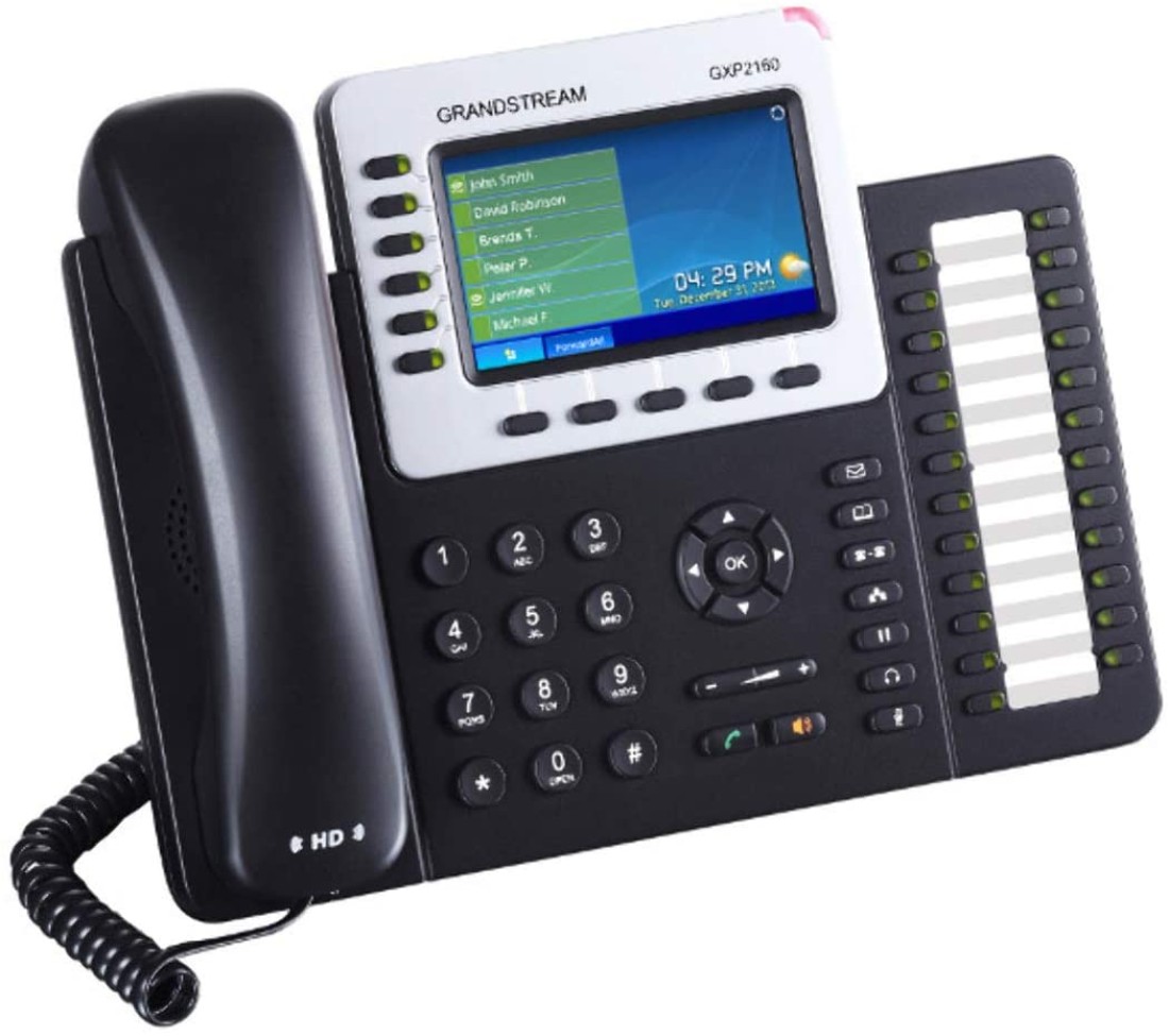 Grandstream Gxp2160 IP Phone - Wired/Wireless - Bluetooth - Desktop, Wall Mountable