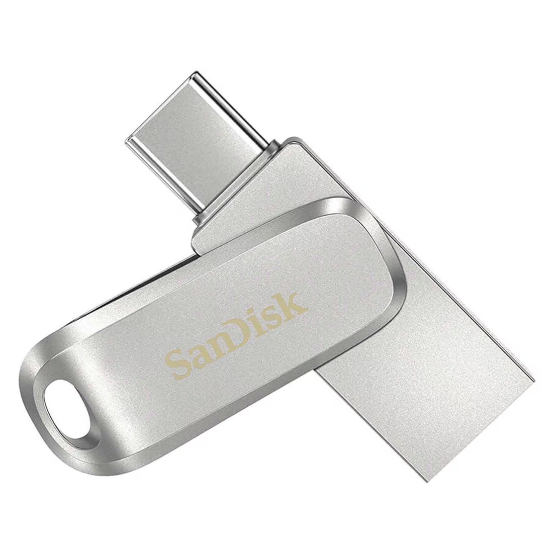 سانديسك فلاش ألترا لوكس مزدوجة بواجهة USB نوع -C بسعة 1 تيرابايت - فضي