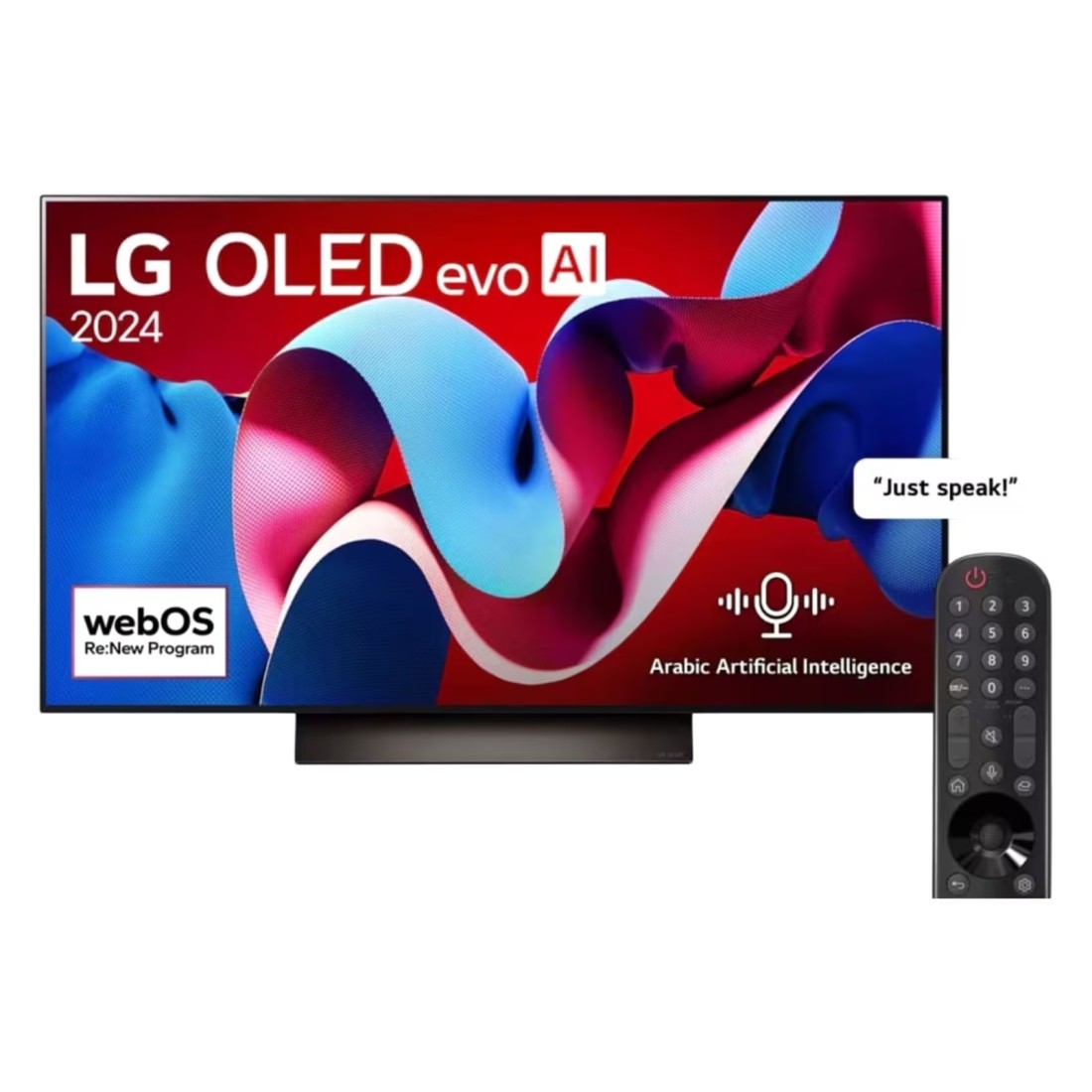 إل جي أوليد إيفو G4 77 إنش 4K تلفزيون ذكي AI جهاز تحكم عن بعد سحري دولبي فيجن ويب أو أس 24 2024