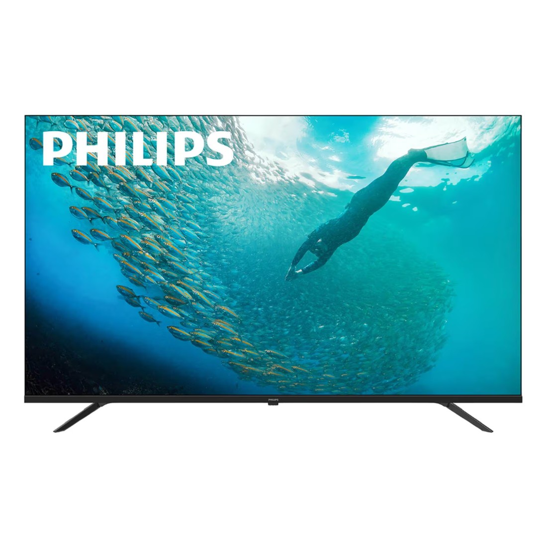 فيليبس 55 بوصة UHD غوغل QLED تلفزيون ذكي 55PUT7129 - أسود