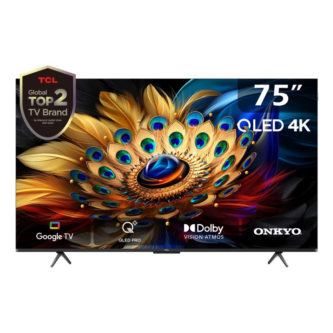 TCL 75-Inch UHD Smart QLED Google TV 75C655 Black