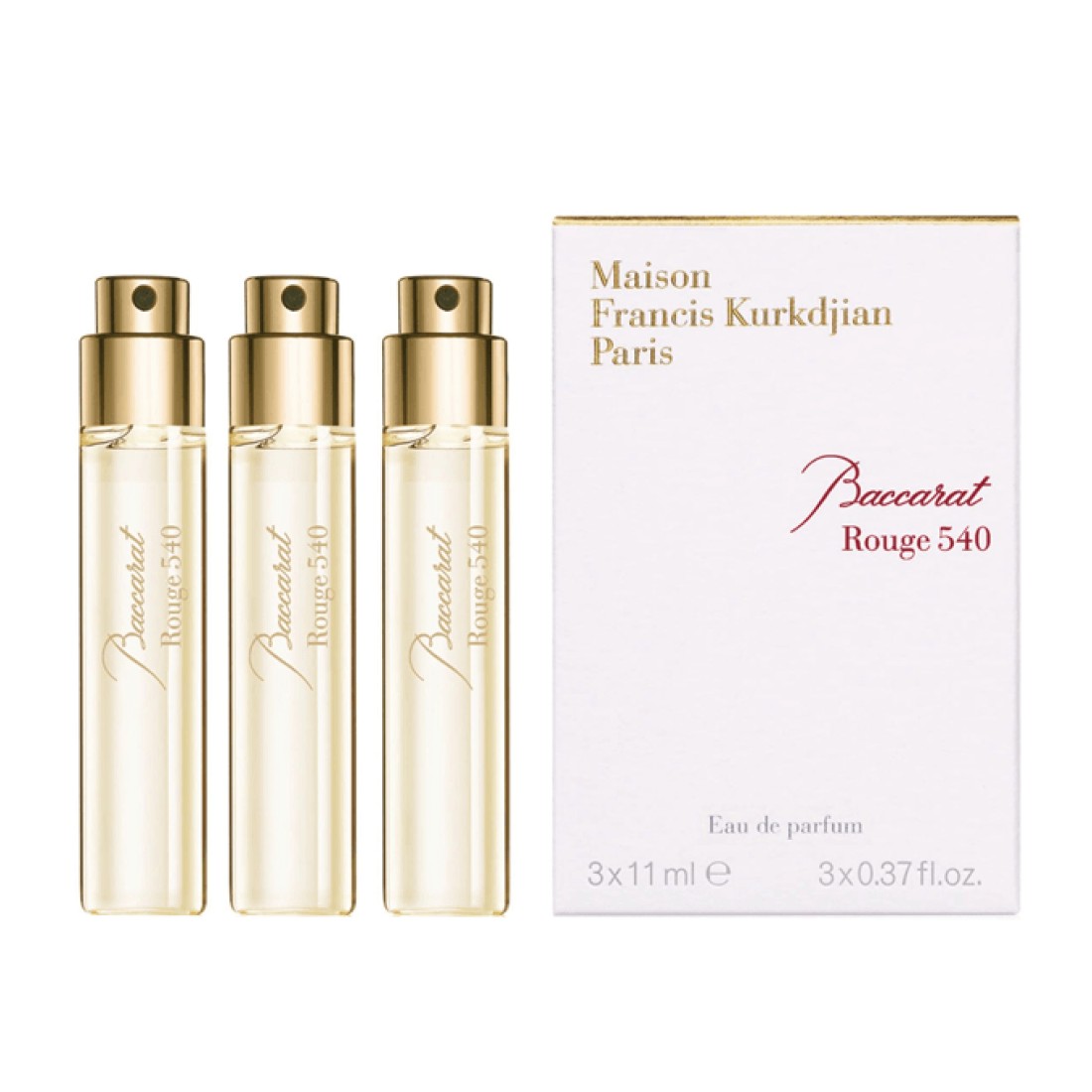 Maison Francis Kurkdjian Baccarat Rouge 540 Travel Collection - Eau de Parfum -3 Pieces