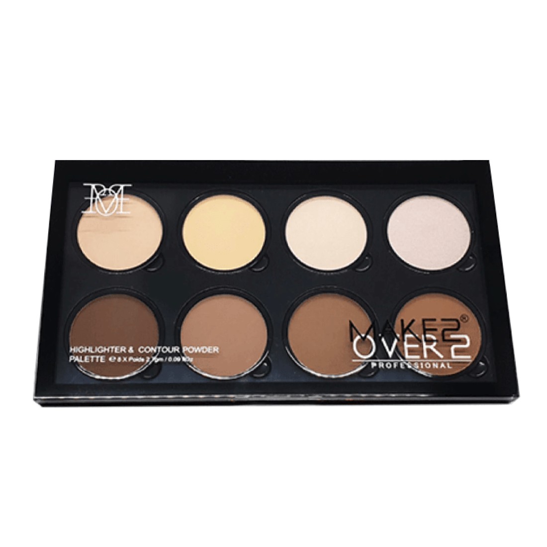 Make Over 22 Highlighter & Contour Powder Palette - Light