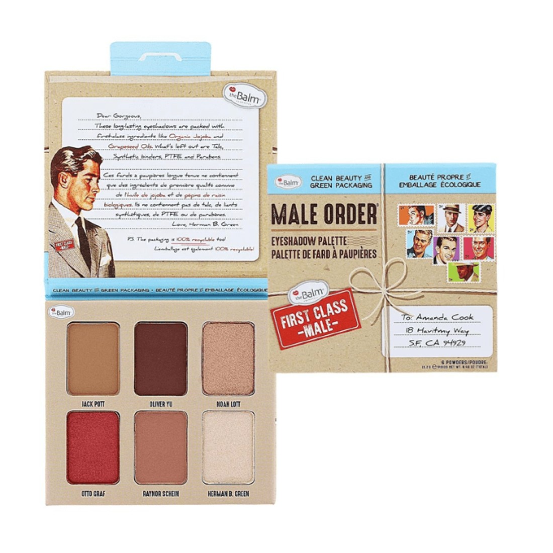 theBalm Male Order Eyeshadow Palette First Class Male