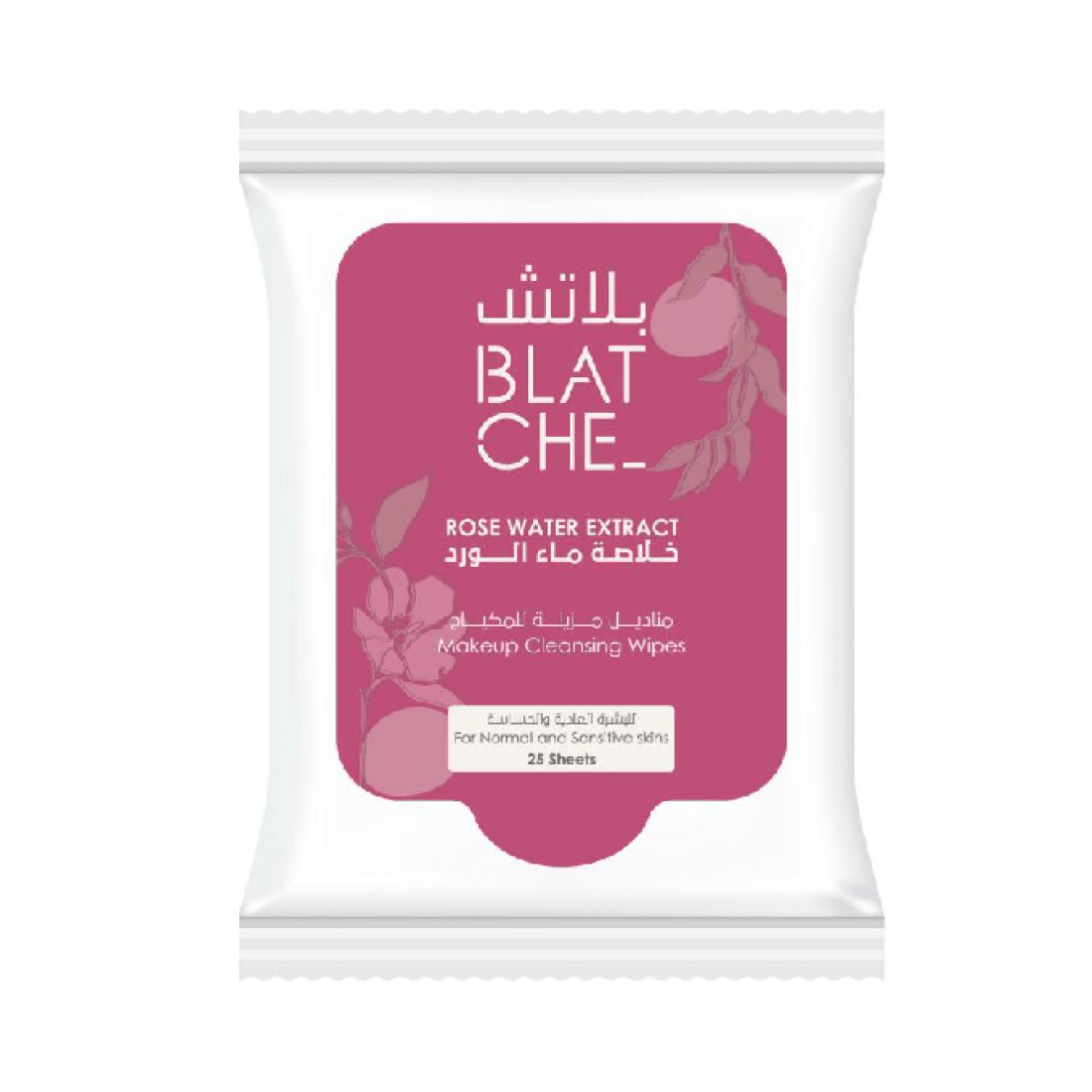BLATCHE Makeup Cleansing Wipes With Rose Water Extract
