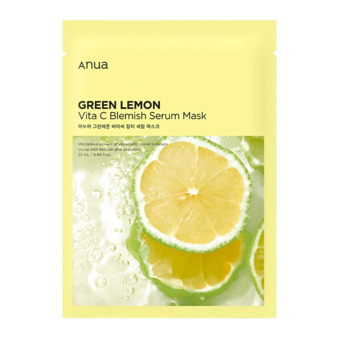 Anua Green Lemon Vitamin C Blemish Serum Mask -1 pc