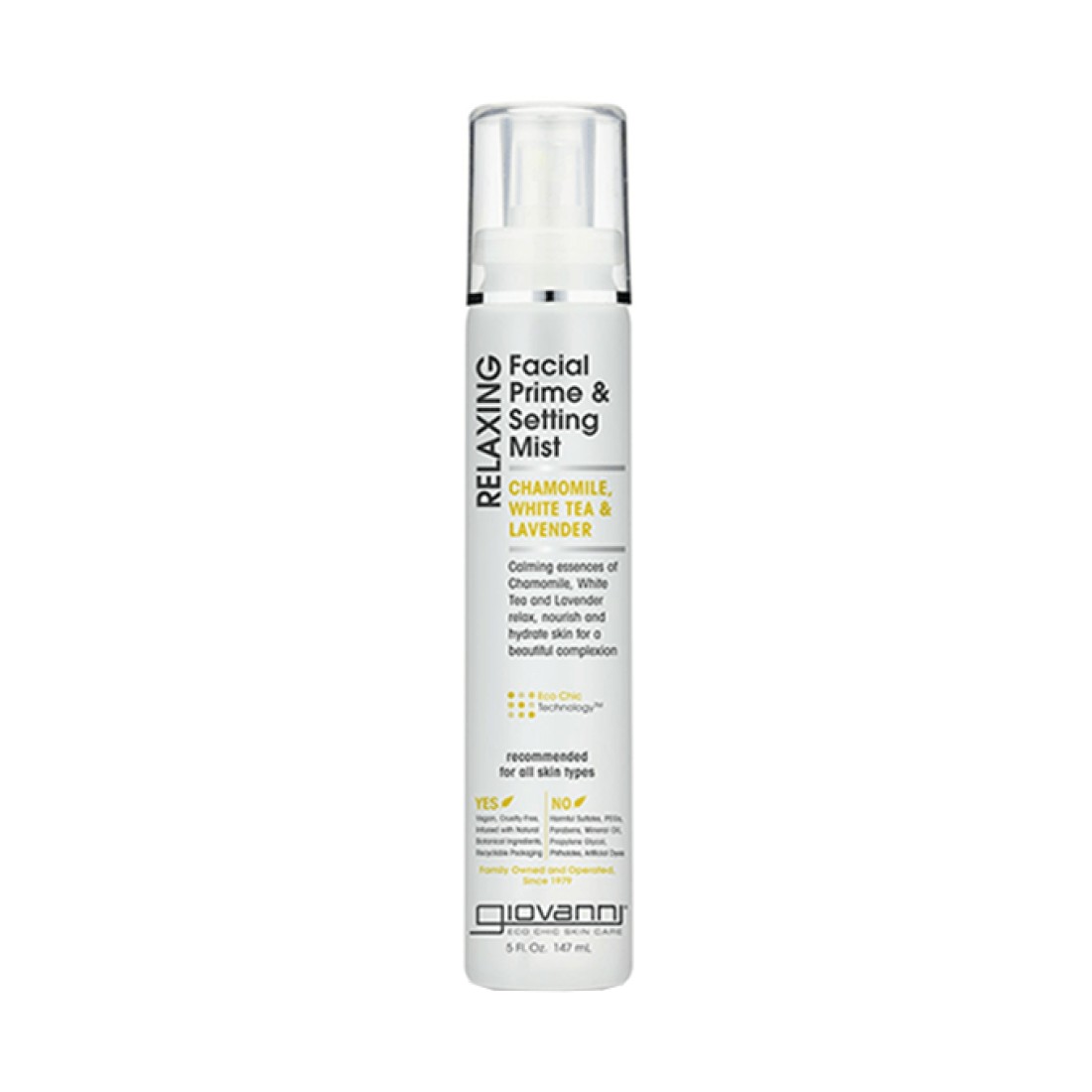 Giovanni Relaxing Facial Prime & Setting Mist - 147ml