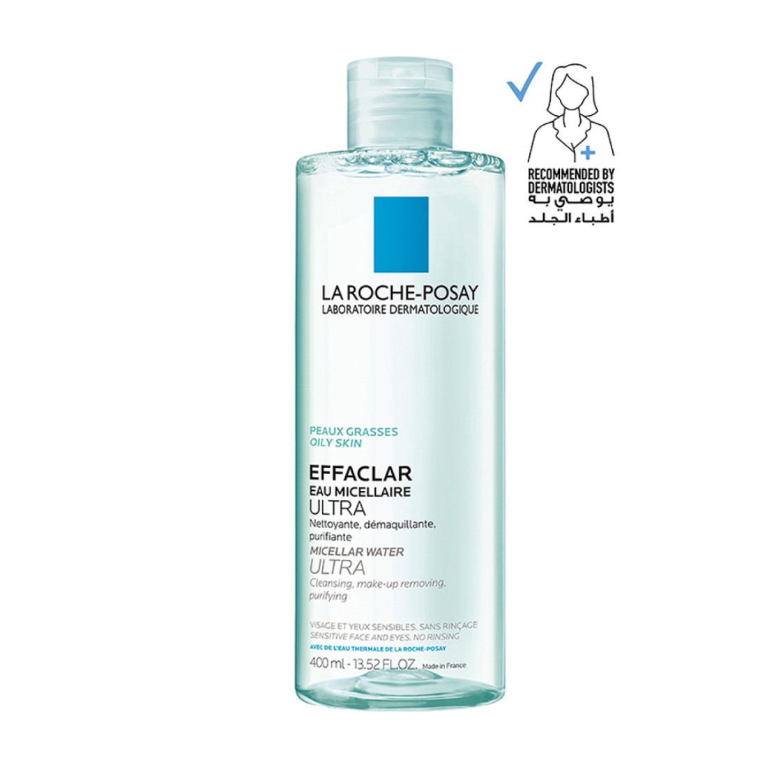 La Roche-Posay Effaclar Micellar Water Makeup Remover for Oily Skin - 400ml