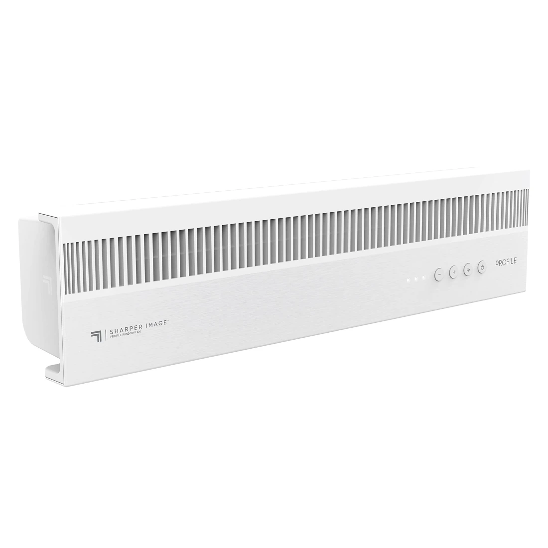 Sharper Image Profile Window Fan with 3 Speeds Reversible Exhaust Mode Weather Resistant White