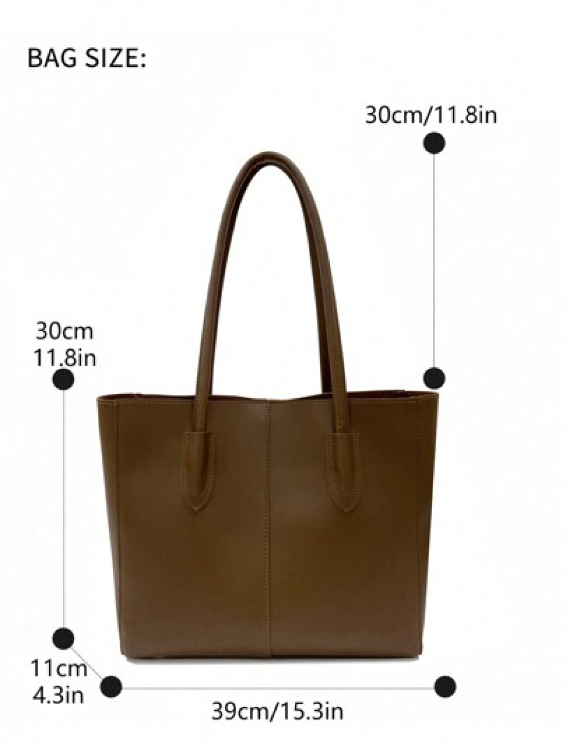 Minimalist Chic Luxury PU Leather Tote Bag Distinctive High End Design Tote Bags For Ladies