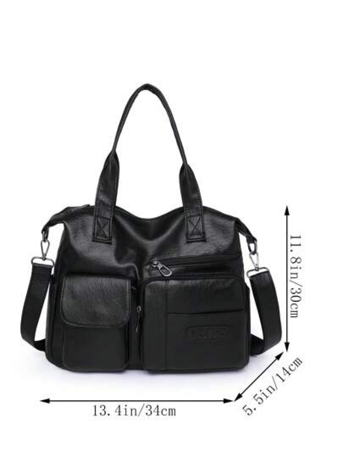 Fashion Solid Color Soft Leather Shoulder Bag For Women Casual Simple Large Capacity Carry On Campus Handbag Daily Commuting Bag Retro Crossbody Bag Large Hobo Work Handbags Female Messenger Bag Multi