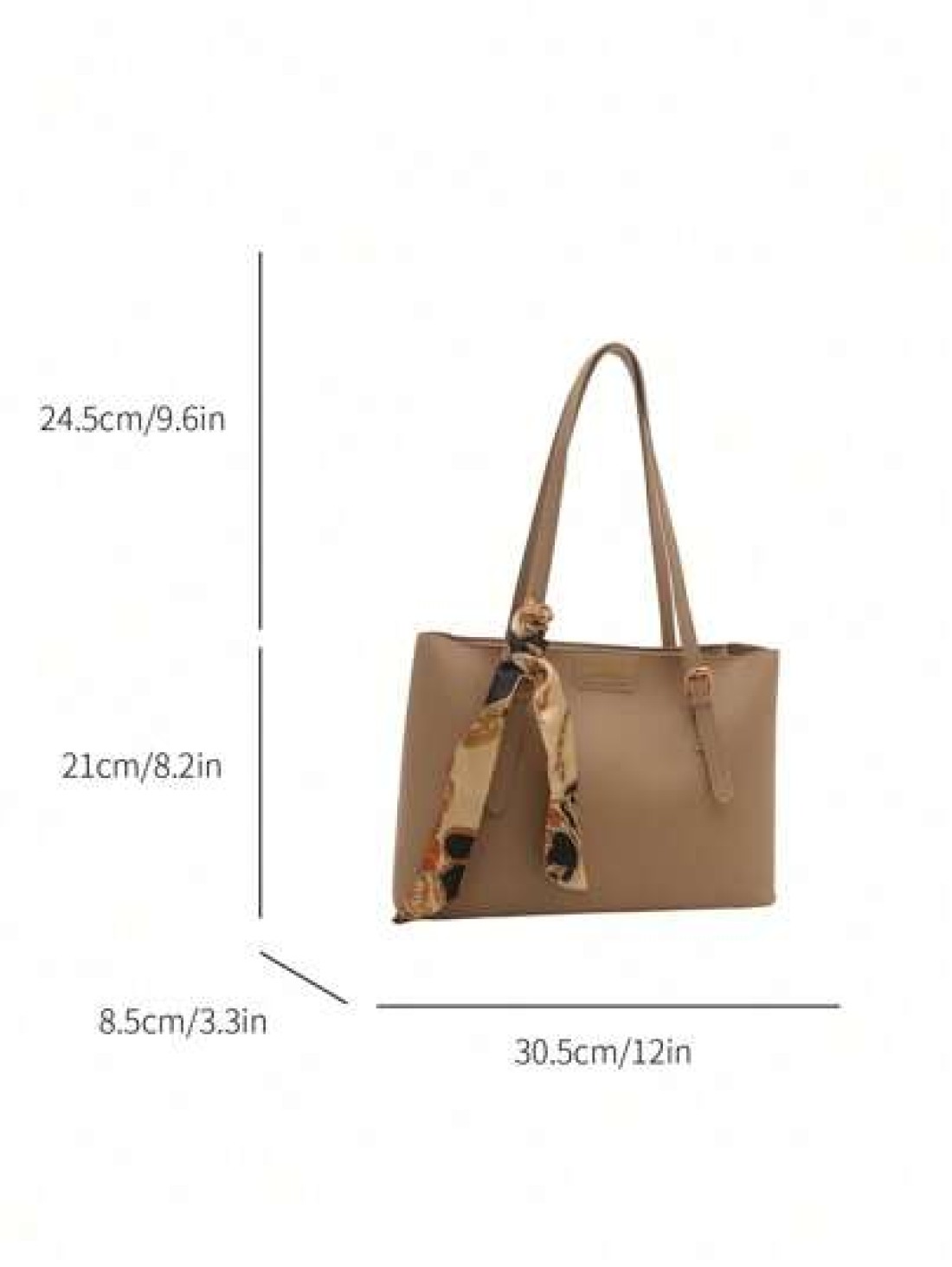 New Fashionable Lightweight Luxury Solid Color High End Versatile Women Shoulder Tote Bag