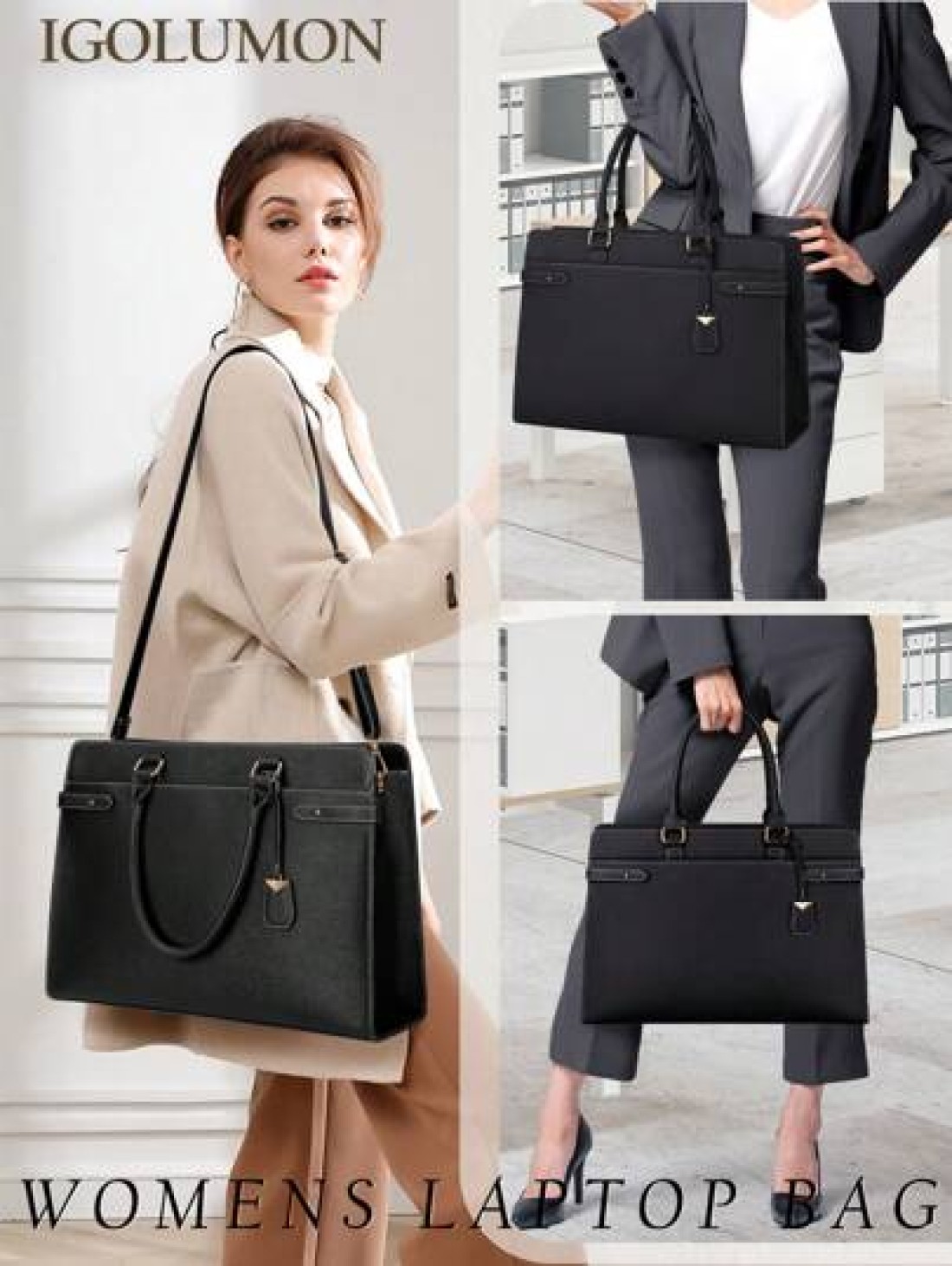 NEWHEY Women s Large Capacity Tote Bag For Autumn Winter Business Casual Woman Bag Pefect For Office Business And Work Tote Bags For Ladies Work Bag Women Ideal For Everyday Elegance Special Occasions