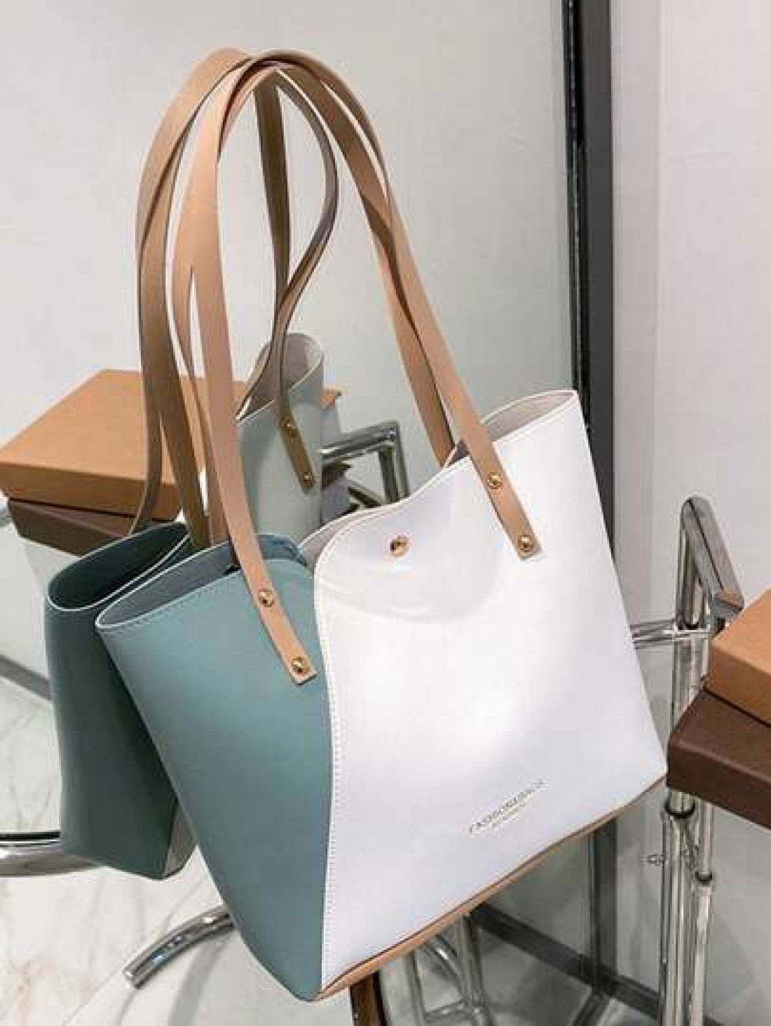 Tote Bag For Girls Lightweight Faux Leather With Top Handle Perfect For Daily Commute Travel Tote Bags For Ladies
